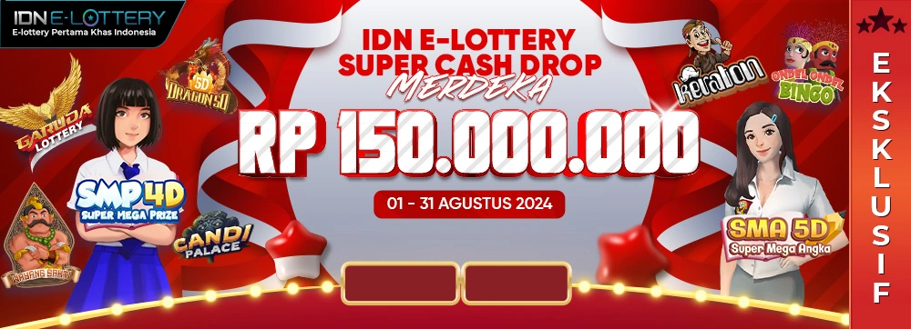 IDN E-Lottery Super Cash Drop Merdeka